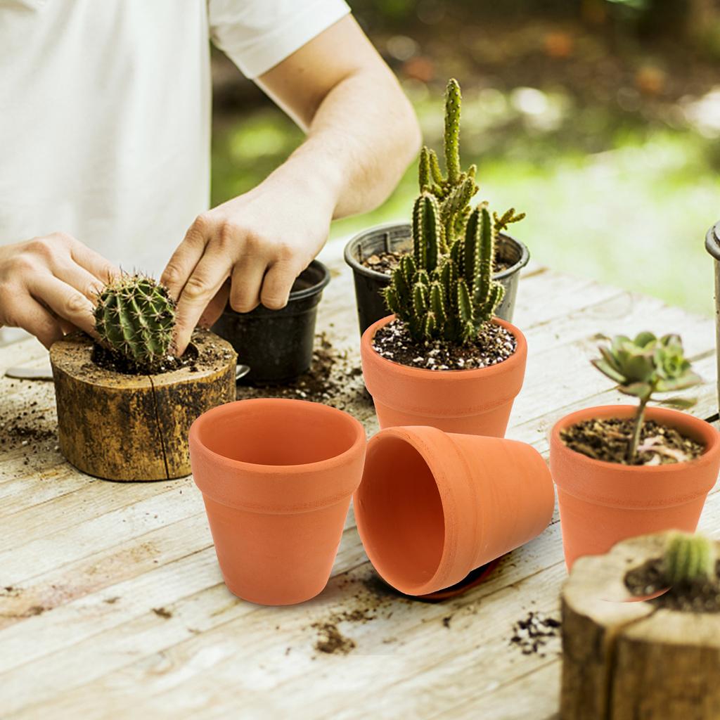 20 шт. Мини-терракотовый горшок, глиняный горшок для рассады, 1,77-дюймовый мини-глиняный горшок, крошечный глиняный горшок с дренажными отверстиями, семена суккулентов