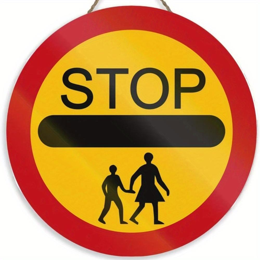 1 шт. 2d плоский круглый деревянный знак - 20 см Посторонним вход воспрещен Предупреждение Видеонаблюдение Настенный плакат Доска Двор Жесткий Знак Безопасности