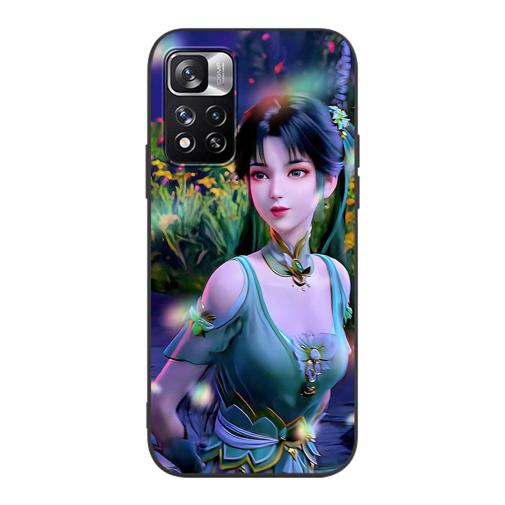 Jade Dynasty Case for Xiaomi Redmi 10A 10C 9C 12C 9A 9i 10 12 9 Prime 9T K40 Pro Black Soft TPU Mobile Phone Bag Cover