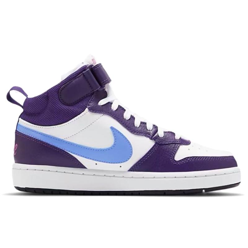 Nike Кроссовки Court Borough Mid 'White Purple Blue' для девочек CD7782-106