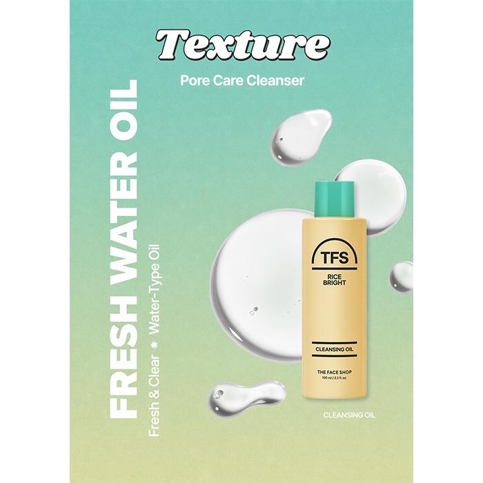 THE FACE SHOP Rice Bright Cleansing  Gel Foam / Foam Cleanser / Tube Balm / Cleansing Water / Cleansing Oil (20 Options) - DAISO
