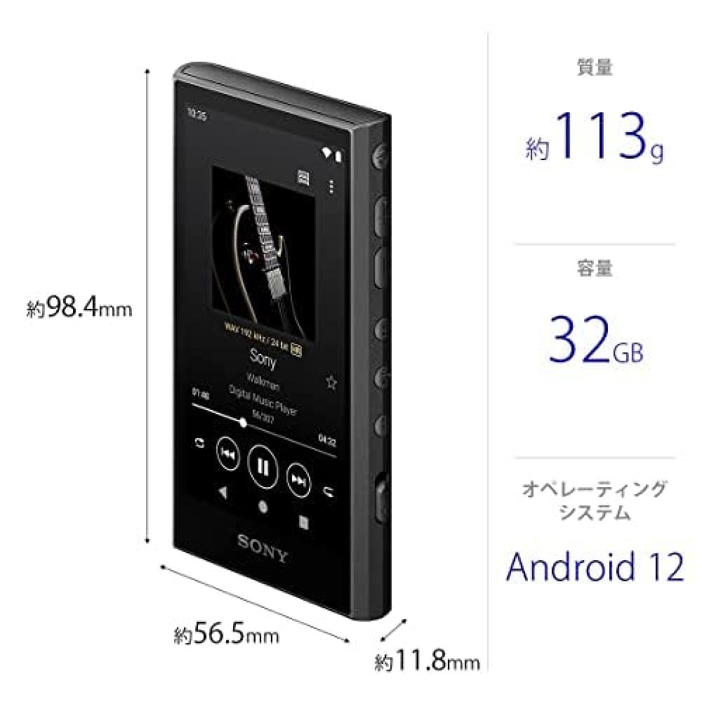 Sony Walkman 32GB A300 Series NW-A306: Wireless High-resolution wirelessStreaming compatibleLDACaptX (TM) HD Codec compatibleMP3 playerBluetoothAndroi