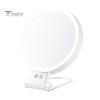 Зеркало для макияжа со светодиодной подсветкой, 5/10/20/30-кратное увеличение, двустороннее косметическое зеркало с подсветкой, зарядка через USB, регулируемая яркость, портативное, для путешествий