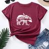 Summer Women's Printed Polar Bear Pure Cotton Loose Round Neck Short Sleeved T-Shirts Women’s
