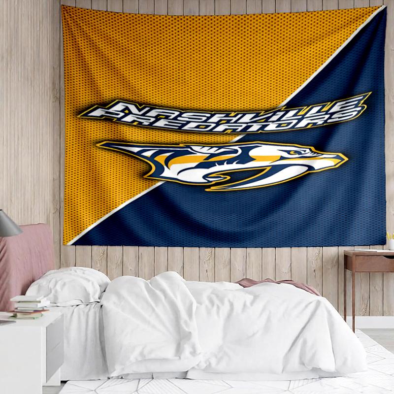 1PC Nashville Hockey Team Tapestry Accessories Playroom Tapestry, for Bedroom,Livingroom, dormitory Room Wall Decor Fan Birthday Gifts