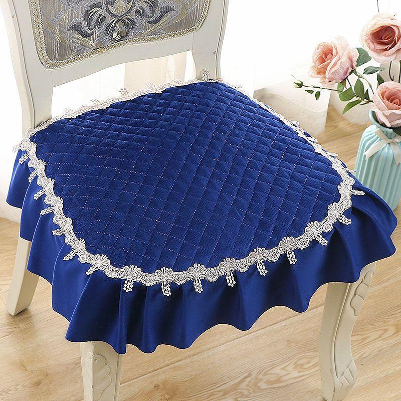 1 шт. Нескользящая подушка на стул для дома и офиса - моющаяся, тканевая подушка на сиденье в современном стиле для обеденных и кухонных стульев