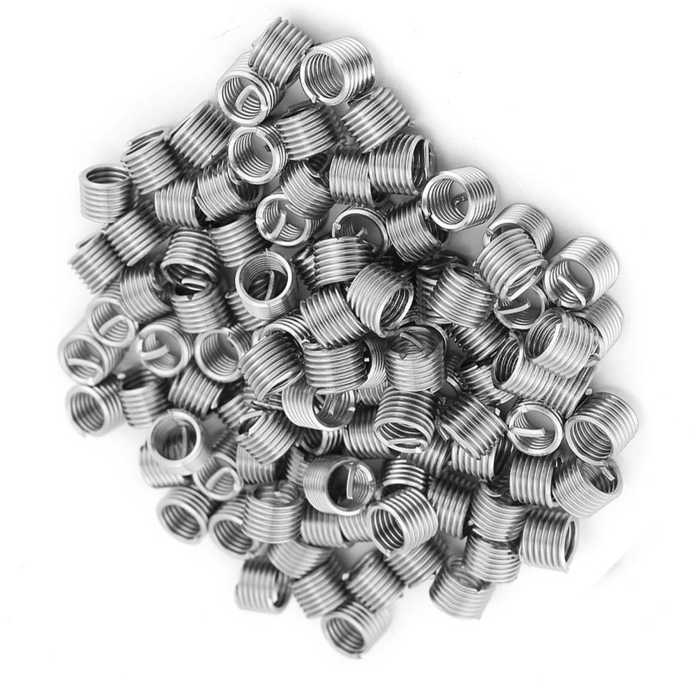 100pcs Metric Thread Helicoil Kit Precision Fit Wire Thread Sleeve Stripped Thread Fixing