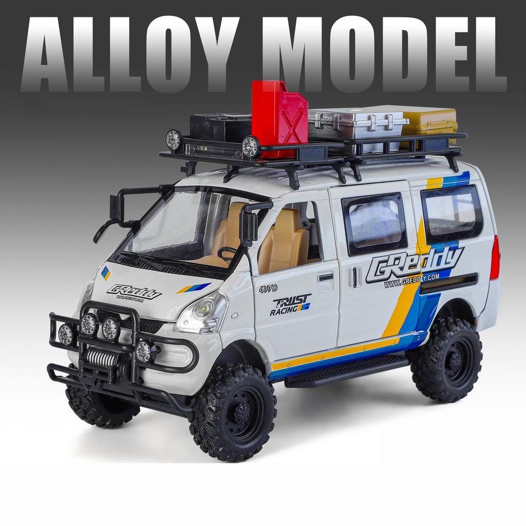 1/24 Wuling Внедорожная Версия Грузовик из Сплава Модель Литьевой Металл Модифицированные Внедорожники Модель Автомобиля Звук и Свет Детская Игрушка Подарок