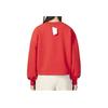 Puma Solid Color Sport Casual Round Neck Short Long Sleeve Sweatshirt Women Tops Red 539590-11