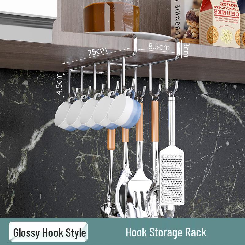 Стеллаж для хранения кухни из нержавеющей стали: Подвесной органайзер с корзинами для шкафа и держателем для бумажных полотенец