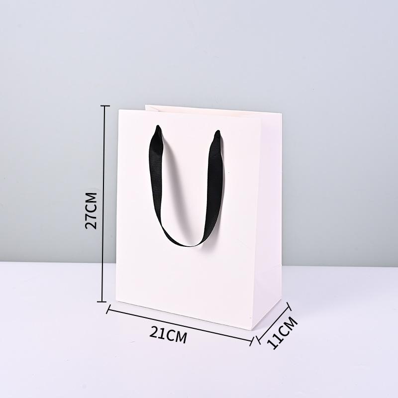 Golden Border Tote Pouches Paper Bag with Handle DIY Crafts Clothing Gift Box Sacks Black Border Birthday Christmas Wedding and Bridesmaid Gift Bags