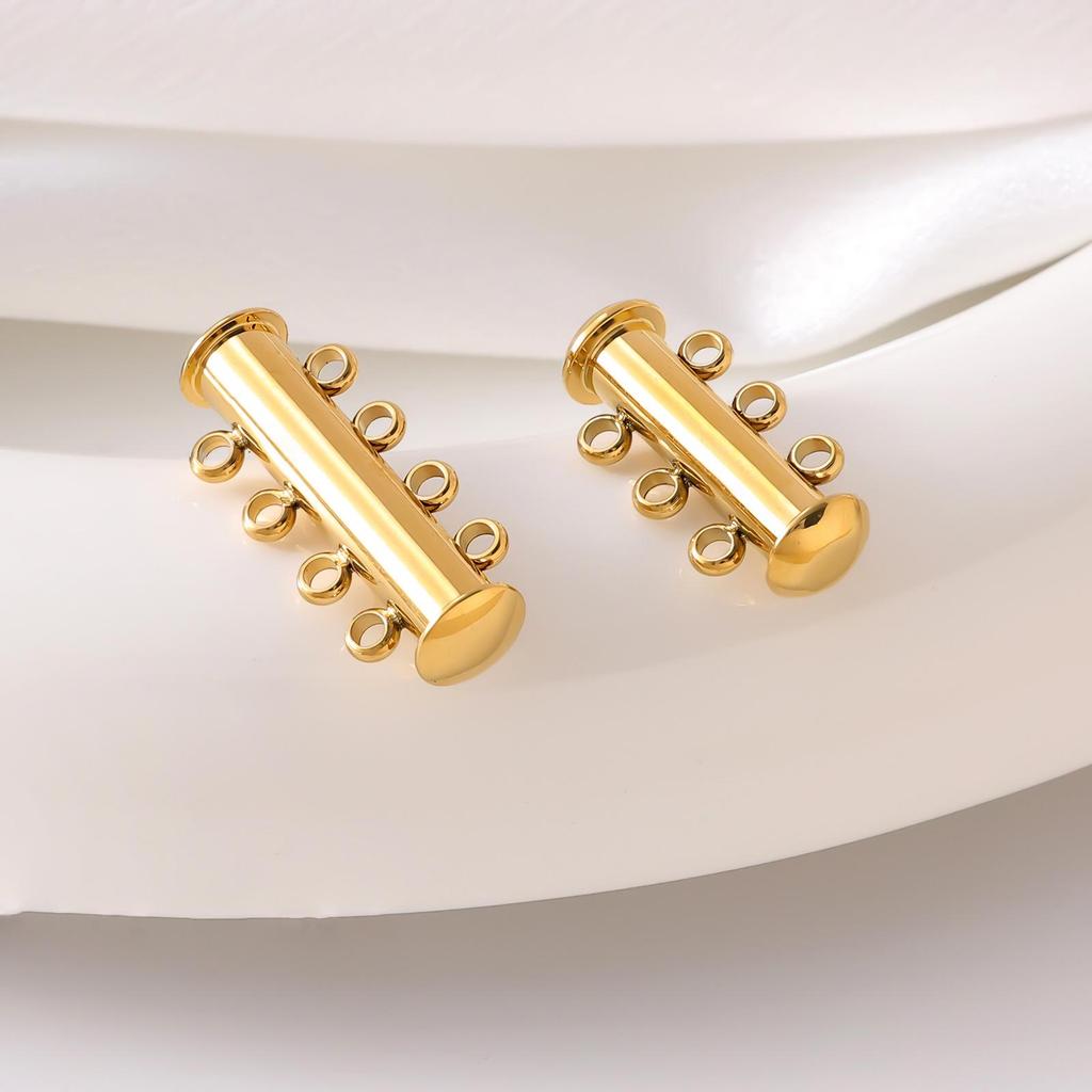 Магнитный браслет из нержавеющей стали и титана, застежка-замок и соединитель