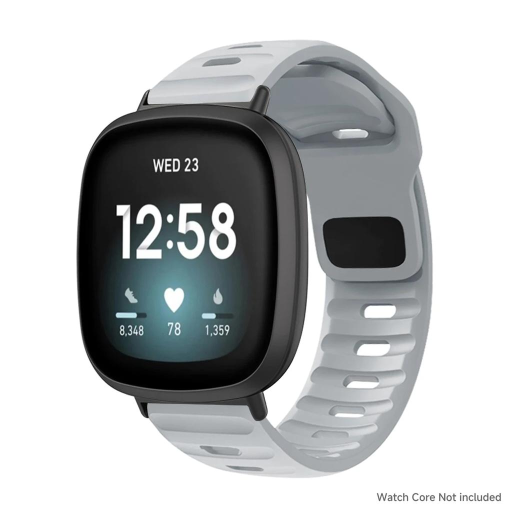 Ремешок для Fitbit Versa 4/Versa3/ Versa 2/Versa Спортивный силиконовый ремешок для запястья для Fitbit Versa Lite/Sense/Sense2 Band corre