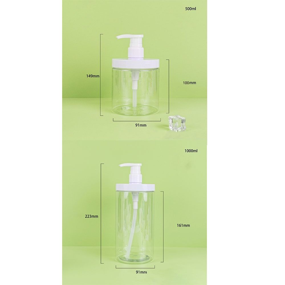 Wide Mouth Shower Soap Dispenser Clear Shower Bottles for Shampoo Conditioner Lotion