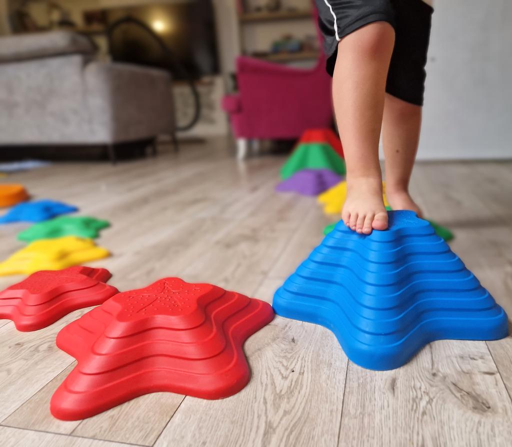 Sensory path river stones Childrens balancing stones  stepping stones  motor skills and coordination Starfish 11 pcs