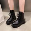 Small man heightening Martin boots  show legs long short boots Martin boots  wear foreign style European and American style