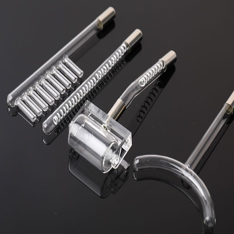 Набор из 4/7 шт., высокочастотный электрод для лица, насадка для стеклянных трубок