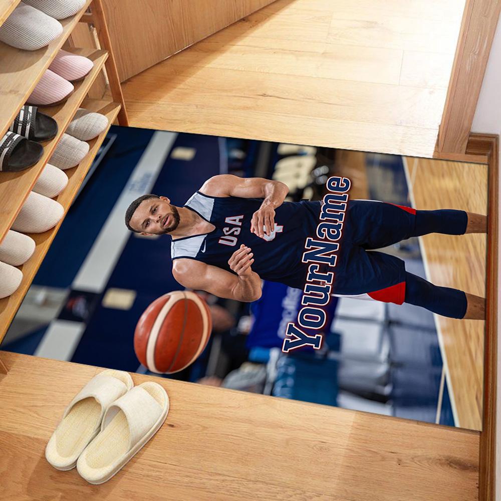 Curry Customize Text Floor Mat Design For Living Rooms Kitchen Dining Room Foyer Antislip Rug Decorate Offices Best For Christmas