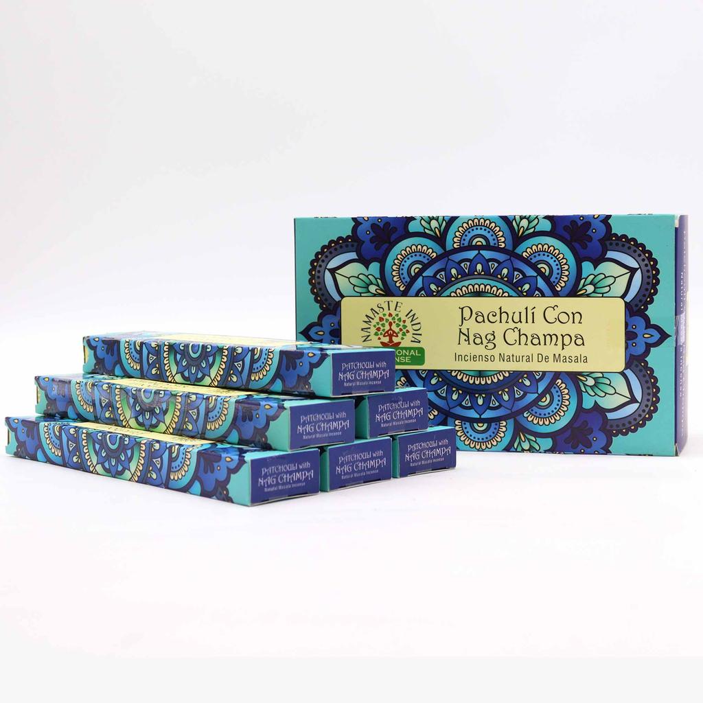7x Nag Champa Patchouli Masala Incense Sticks Namaste