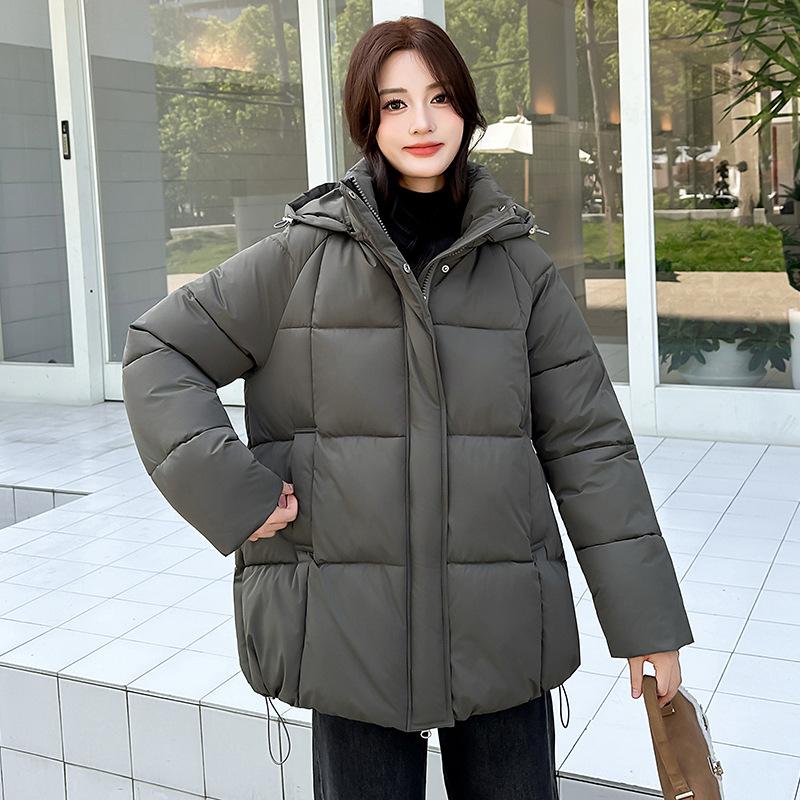 Simple new cotton-padded clothes for women's winter medium and long loose thickened cotton-padded clothes, cotton-padded jackets, versatile jackets