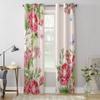 Roses And Butterflies Window Curtain For Living Room Bedroom Decoration Curtains Luxury Kitchen Valance Curtains