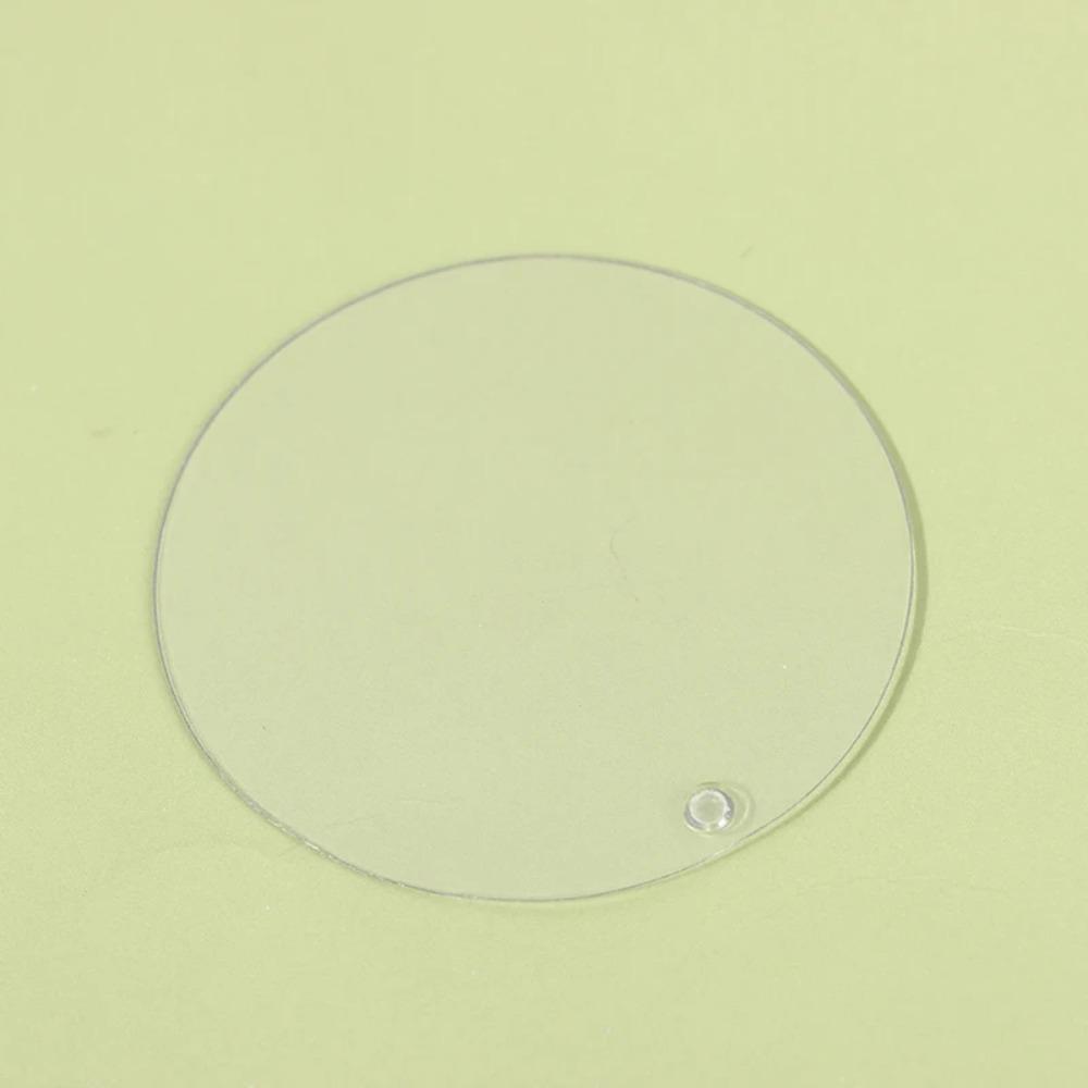 50Pcs Round/Flower/Heart Shaped Mini Transparent Fan Acrylic Children's Art Fan Blank Fan Child