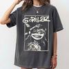 Гориллаз Мёрдок 2-D Нудл Рассел Члены Группы Gorillaz Принт Футболка с коротким рукавом Хлопок Винтаж Y2K Харадзюку Уличная Одежда Топы