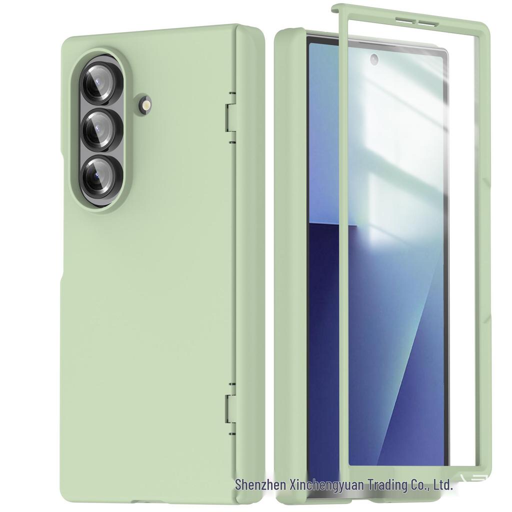 Чехол Samsung Z Fold7 с складыванием по средней оси: Прозрачное закаленное стекло, Полная защита шарнира