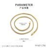 Stainless Steel Chain Necklace Bracelet Set Men Women Trendy Titanium Jewelry Gold Black