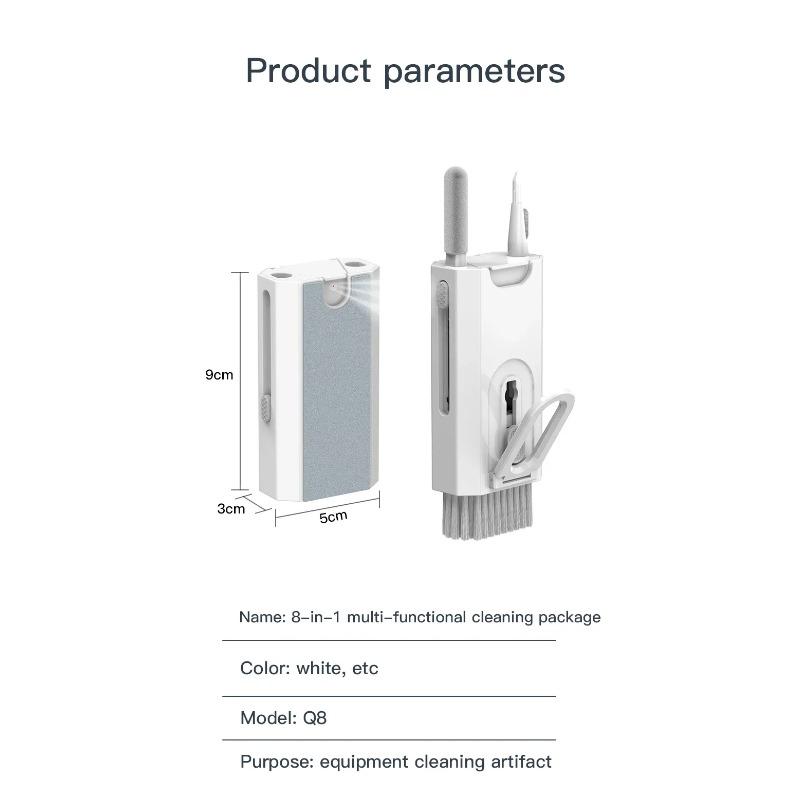 Набор для чистки 8 в 1, набор щеток для чистки клавиатуры компьютера, ручка для чистки наушников для Airpods Pro, инструменты для чистки наушников, съемник клавиш