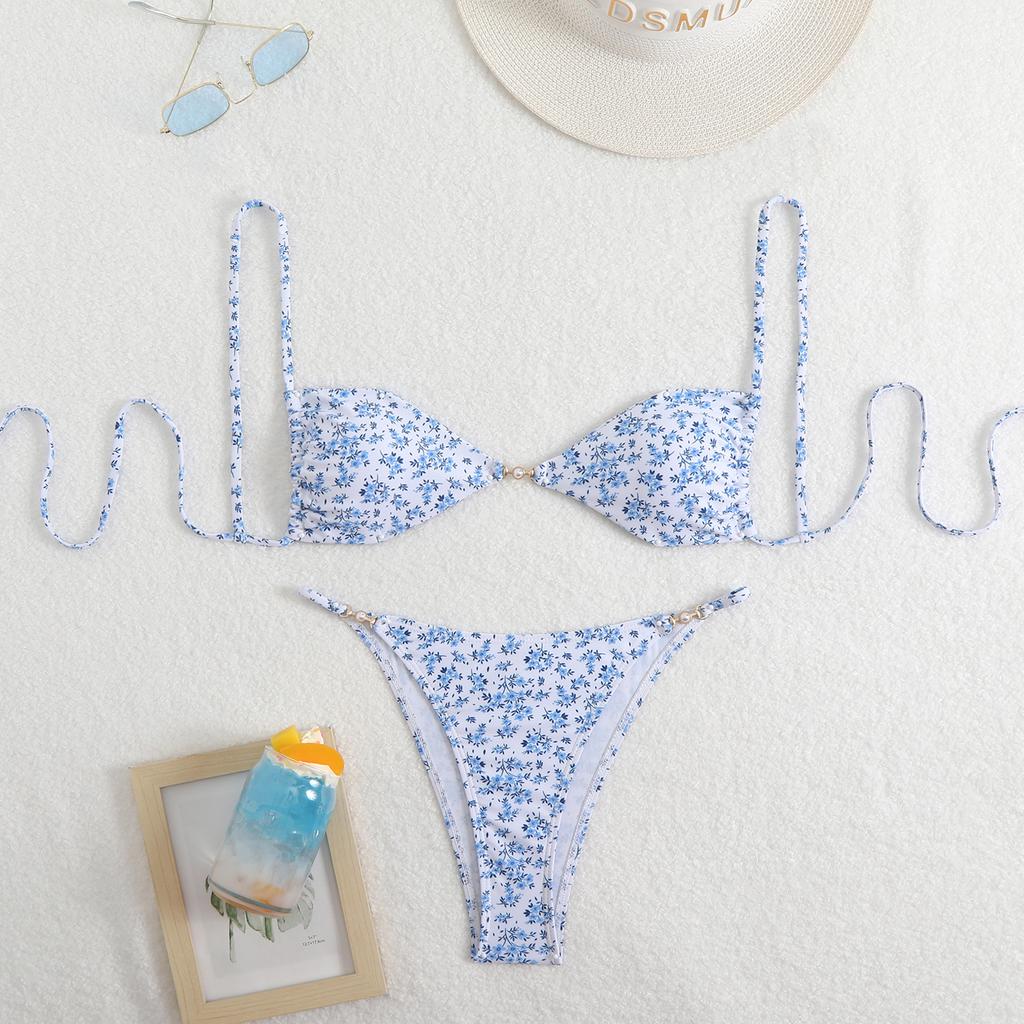 2025 новый леопардовый принт сексуальный купальник бикини подтяжки женский высококачественный пляжный купальник для горячих источников