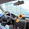 Automotive Charms Knitted Decors Crochet Bees Sunflower Pendant Car Rearview Hanging Ornament Gift for Friend