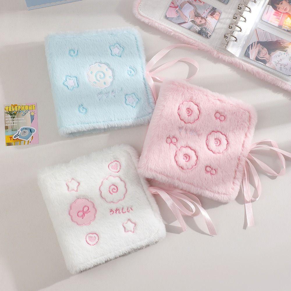 2 Grids 3in Plush Photocard Holder Idol Photo Card Binder Collection Around Idols