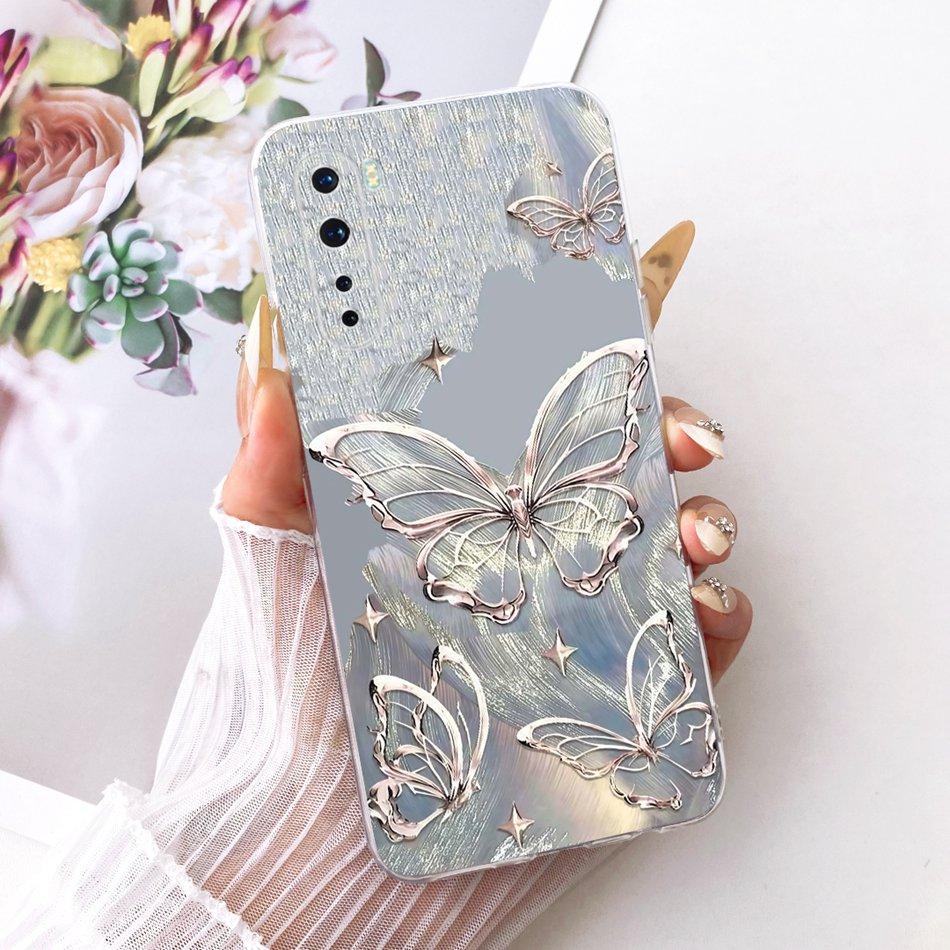 For OnePlus Nord / 8 Nord 5G / Z AC2001 AC2003 Cute Flower Butterfly Cat Painted Case For 1+ Nord Soft Silicone TPU Phone Cases