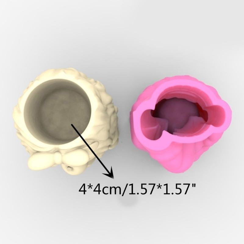 Силиконовая форма для цветочного горшка, бетонная цементная форма для горшка для растений, форма для цветочного горшка, форма для эпоксидной смолы, держатель для кистей для макияжа, форма-органайзер