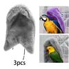 3 Pieces Bird Blanket Warmer Comfort Parrot Bed Accessory Birds Nest Pad Bedding for Cockatiel