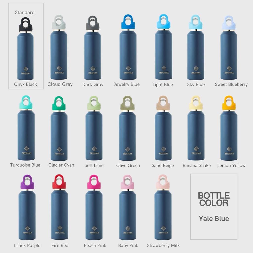 32 унции 950 мл Негазированная нержавеющая сталь Сохраняет тепло в течение 18 Сохраняет холод в течение 36 Вакуумная изоляция для воды в подарок [REVOMAX Official] Крышка, совместимая, бутылка,