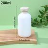 White Plastic Travel Shampoo Squeeze Bottles Refillable Containers with Flip Cap for Lotion Cream Shower Gel Foam Pump Bottles