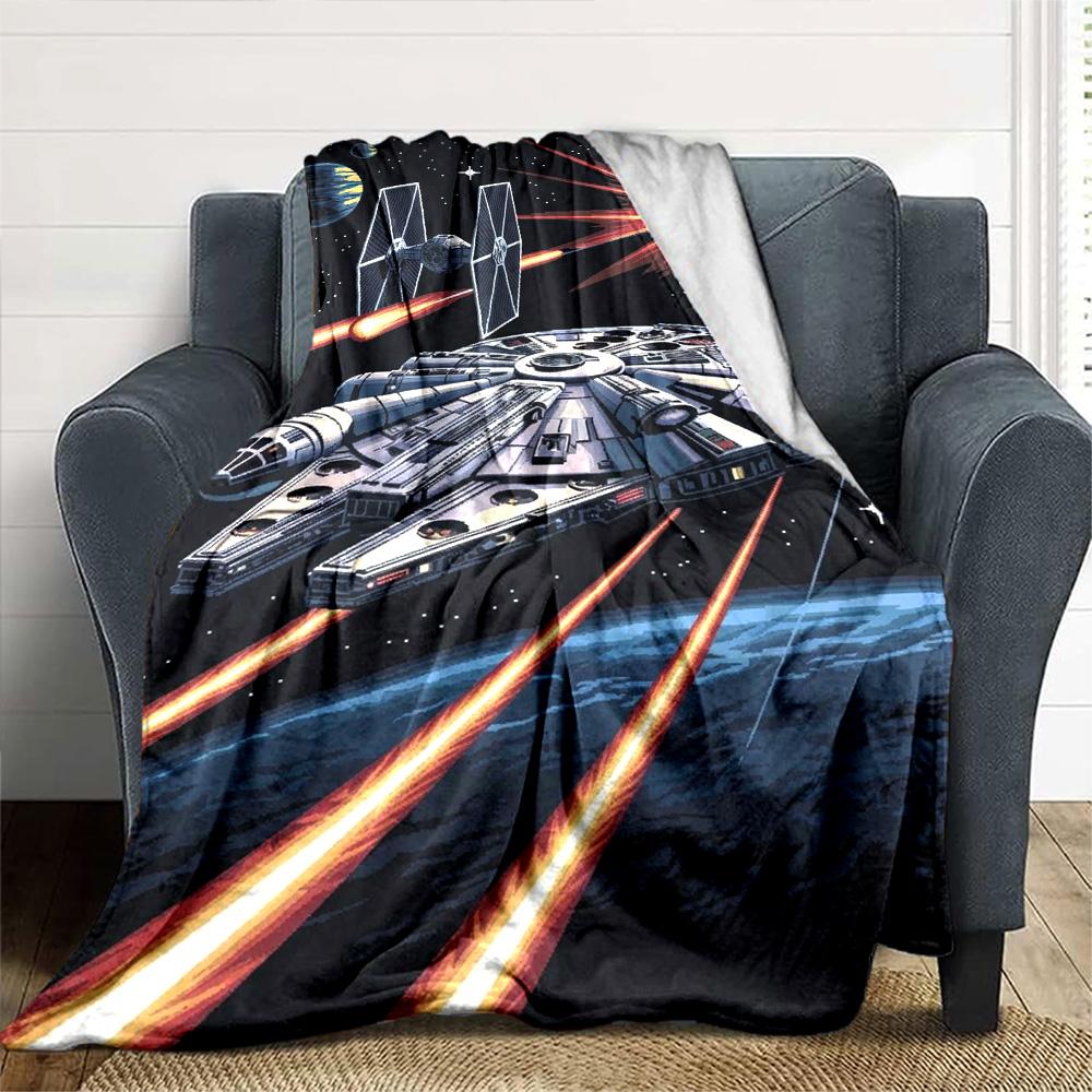 Star Wars Blanket Warmthful Decor Great for Picnics Office Chair Office for All Occasions Modern Suitable for Gifting Relatives and Friends