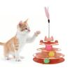 Interactive Kitten Toys 3 Layer Pet Plaything Fun Puzzle Game Cat Toy Tower Multi-Cat
