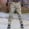Мужские камуфляжные брюки спецназа, рабочие брюки, осенние уличные брюки с несколькими карманами, тренировочные брюки, военные камуфляжные брюки