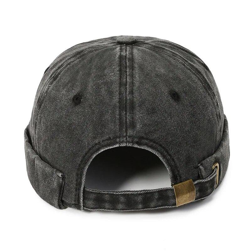 Шляпа Hatsmen's Four Seasons Denim Cloth Gua Skin, Street Bare Panel, Landlord Hat, Personality Fashion, Retro Outdoor Trend