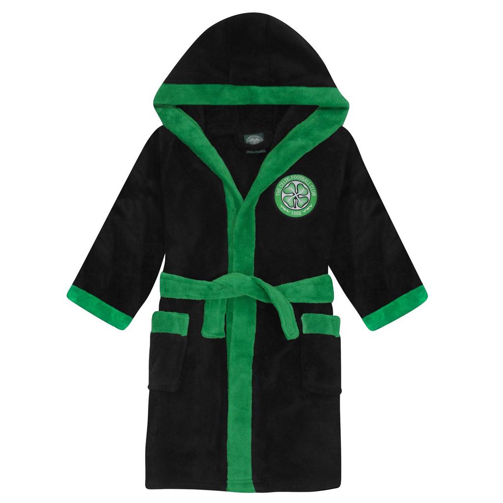 Celtic FC Boys Crest Fleece Dressing Gown