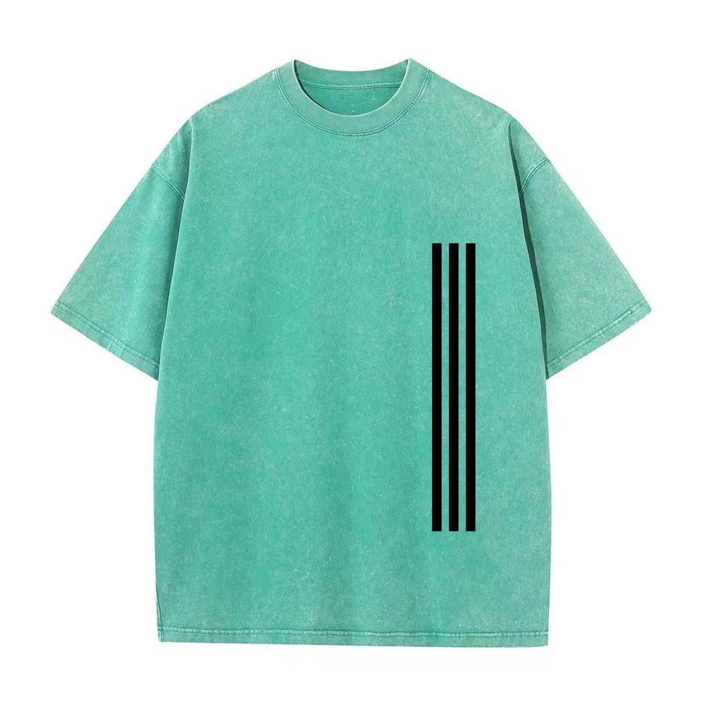 Оверсайз одежда с коротким рукавом ретро стираный хлопок свободные уличные топы ретро стираный винтажная футболка высокого качества футболки лето