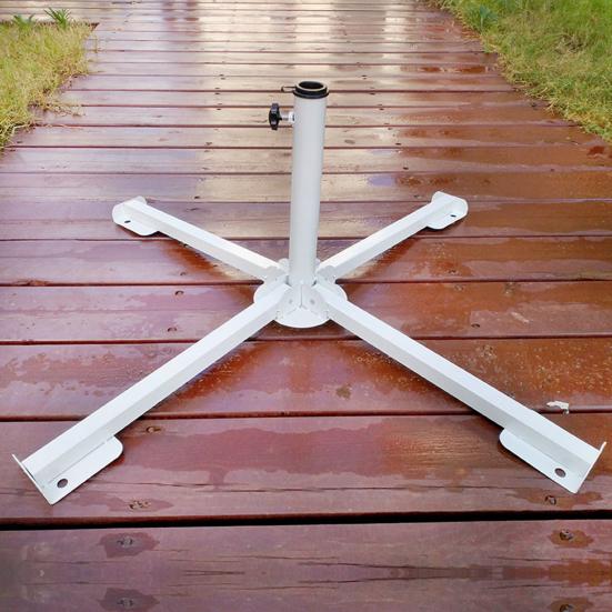 Подставка для пляжного зонта, прочное металлическое основание для зонта от солнца, устойчивое к погодным условиям, складное, регулируемое, портативное, держатель для зонта на открытом воздухе, на террасе и рынке