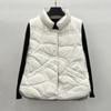 МОДНЫЙ пуховый жилет женский короткий 2024 корейская версия зимний темперамент верхняя одежда жилет белый утиный пуховик жилет куртка Одежда