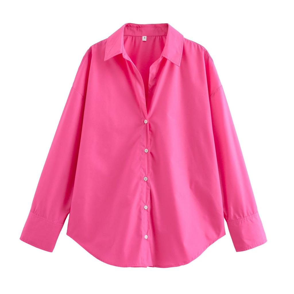 Fashion Women's Casual Long-sleeved Shirt Loose Top