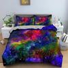Duvet Cover Colorful Starry Bedding Set Outer Space Comforter Cover Sky Light Printed Bedspread For Kids