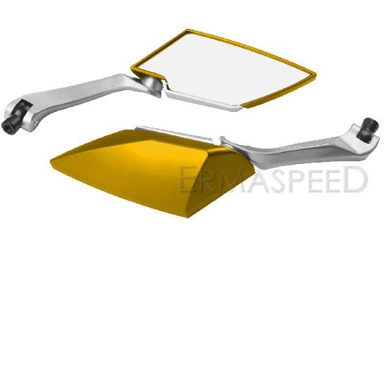 Зеркало для мотоцикла из углеродного волокна, красные зеркала заднего вида для скутера, 8 мм 10 мм, боковое зеркало для мотоцикла, скутера, уличного велосипеда