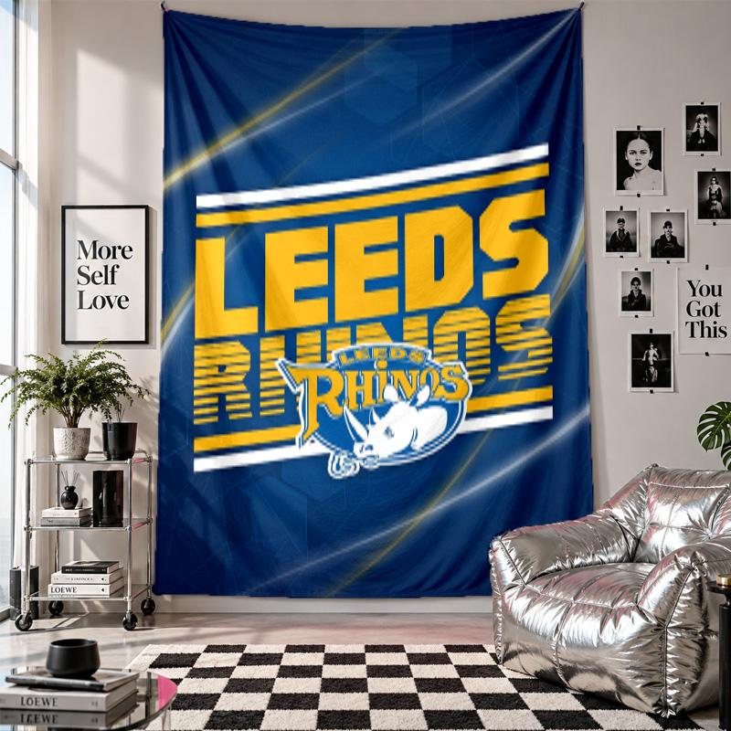 Leeds Rhinos Wall Tapestry Home Decor Wall Hanging Cloth for Bedroom Living Room Background